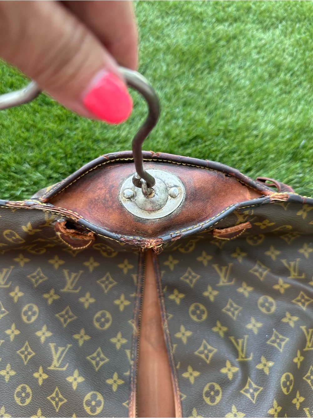 Louis vuitton garment bag 1970’s vintage to repair - Picture 7 of 16